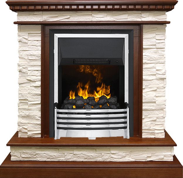 Каминокомплект Dimplex Calgary - Дуб / Сланец белый с очагом Flagstaff