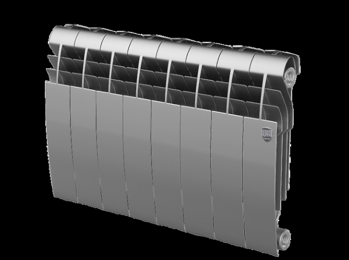 Радиатор Royal Thermo BiLiner 350 /Silver Satin - 8 секц.