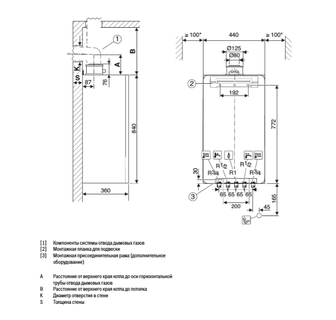 Настенный газовый котел Bosch GC7000iW 35