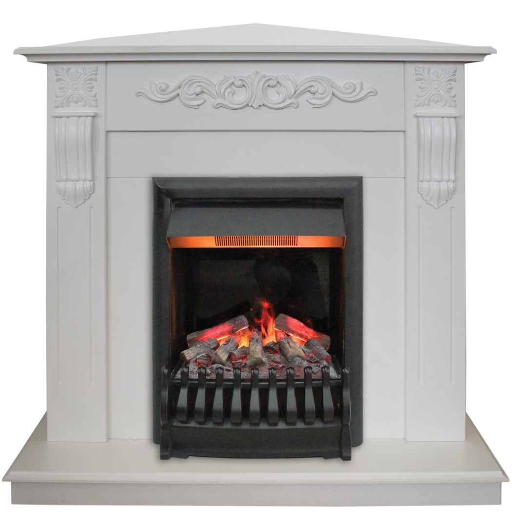 Электрокамин RealFlame Dominica Corner  WT с Oregan 3D