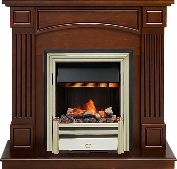 Каминокомплект Dimplex Boston - Темный дуб (Высота 92.5см) с очагом Cavendish