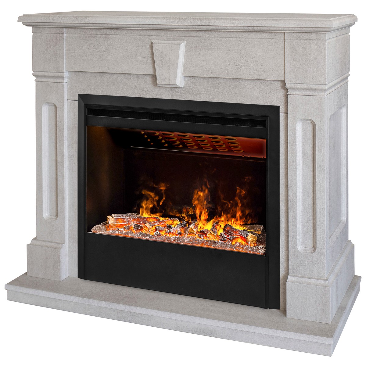 Электрокамин RealFlame  Kellie 25,5/26 WT с очагом 3D Helios 26 SBG