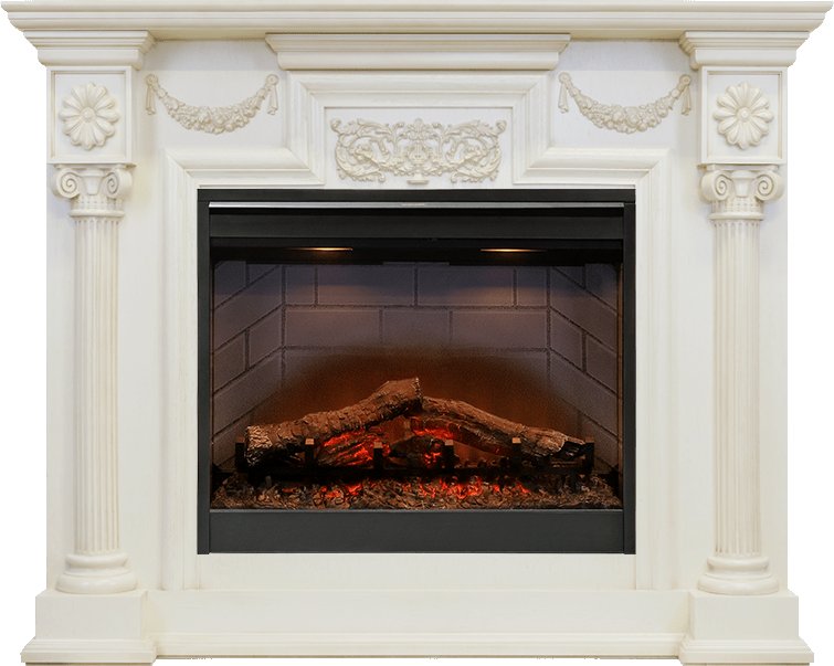 Каминокомплект Dimplex London - Слоновая кость с очагом Symphony 26'' DF2608-INT