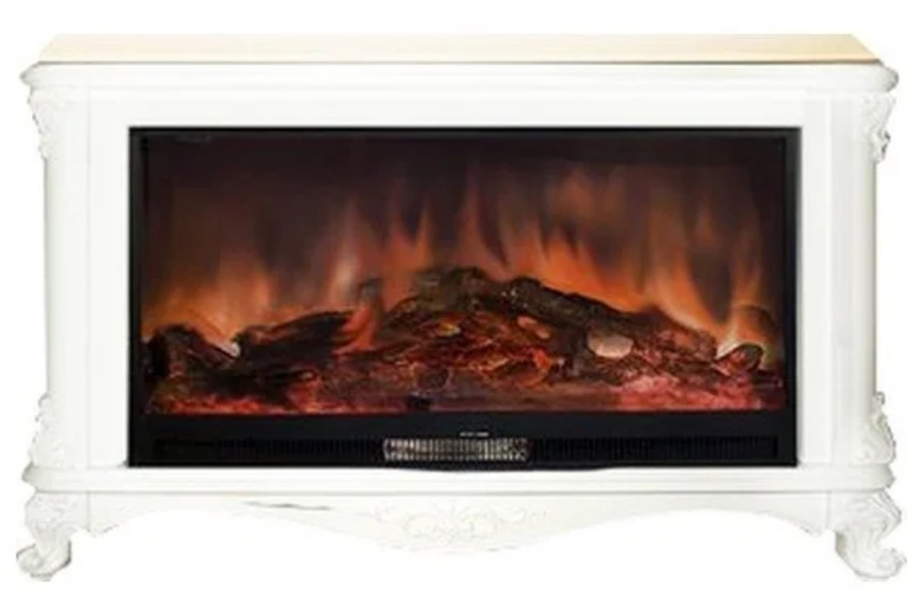 Каминокомплект Glenrich Версаль Premier S86 с царгой мрамор светлый