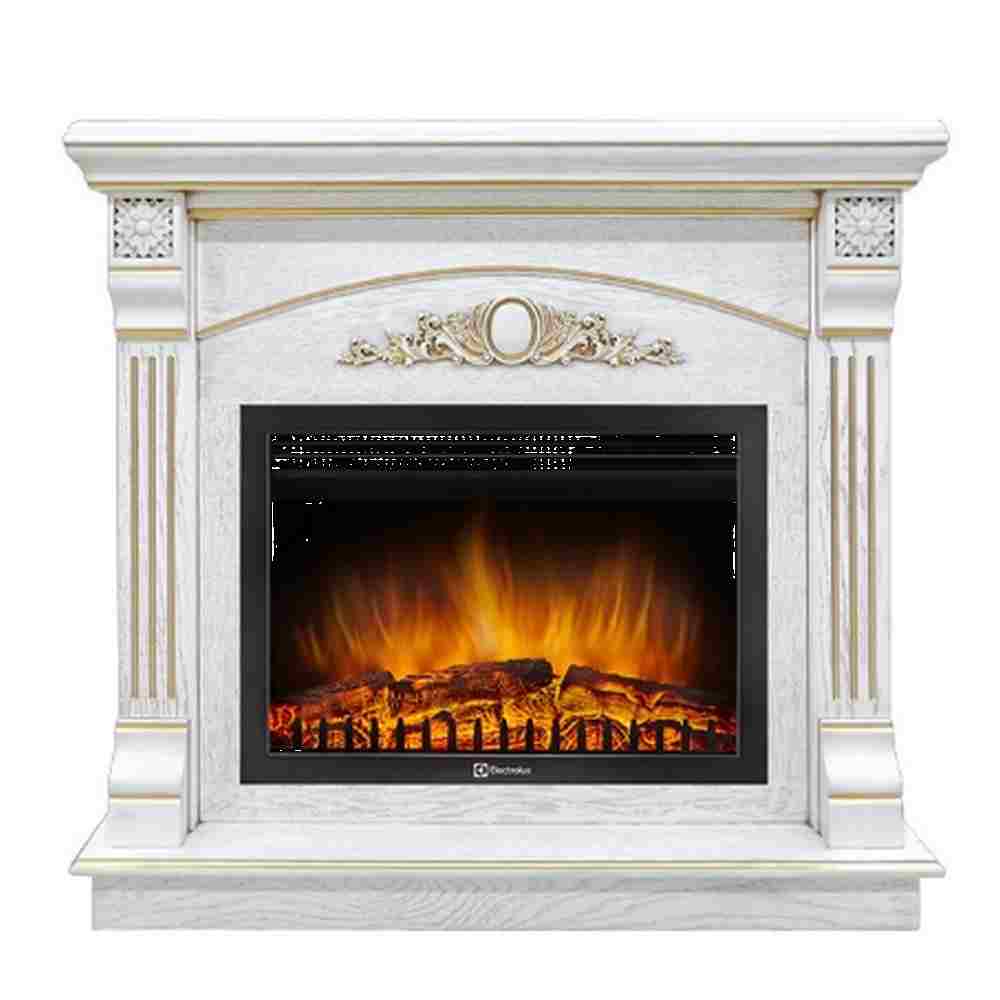 Каминокомплект Electrolux Barocco 25 с очагом EFP/P-2520LS белый