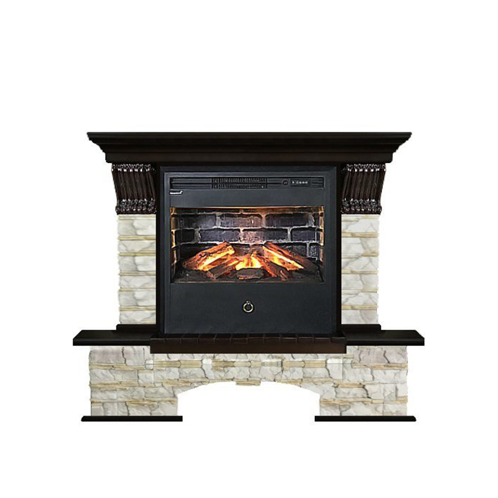 Каминокомплект Glenrich Бостон Samba 3D венге