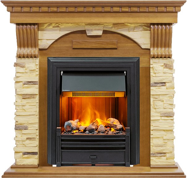 Каминокомплект Dimplex Dublin -  Дуб / Сланец с очагом Brookline Black
