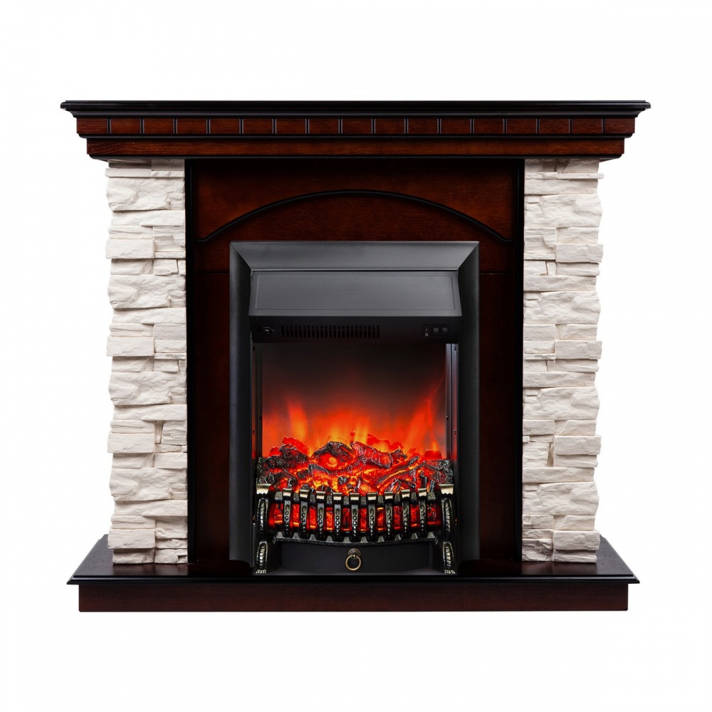 Электрокамин RealFlame Elford AO с очагом Fobos Lux Black