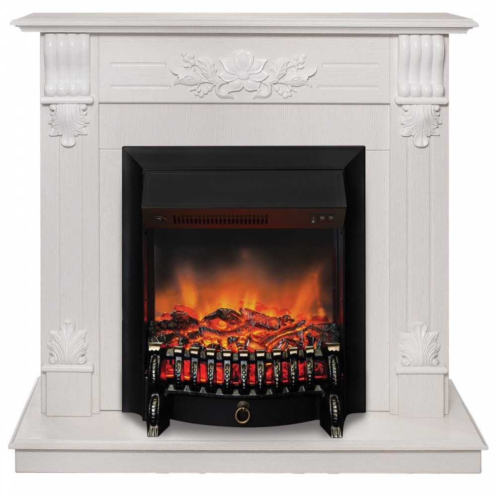 Электрокамин RealFlame  Ottawa WT с очагом Fobos Lux Black