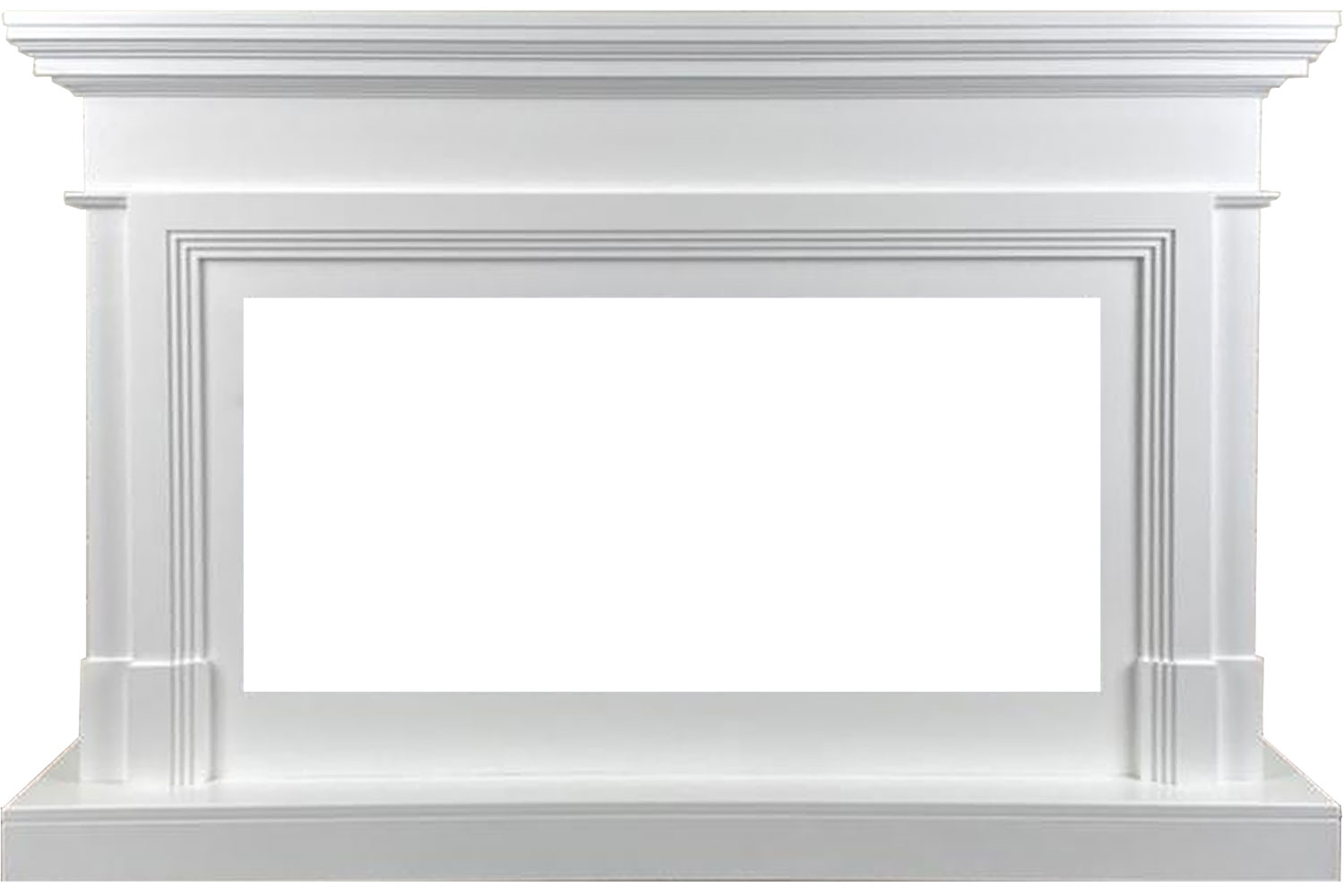 Каминокомплект Royal Flame  Coventry - Белый (Ширина 1400 мм) с очагом Vision 42 LOG LED