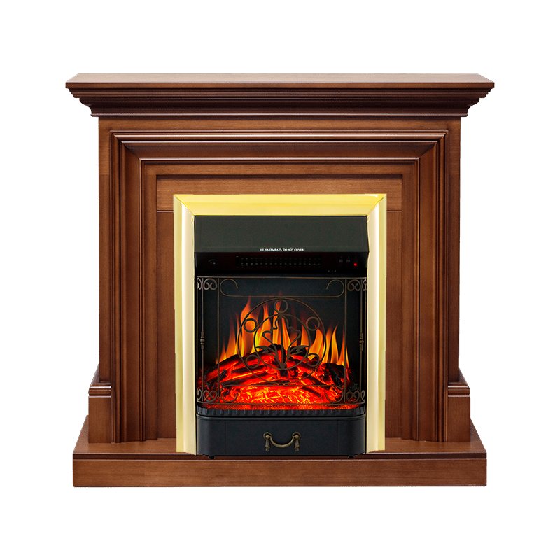 Каминокомплект Royal Flame  Bradford - Орех с очагом Majestic FX Brass