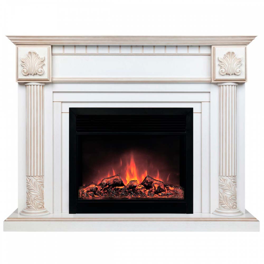 Электрокамин RealFlame  Imperia 26/33 WT с очагом Moonblaze Deluxe Black