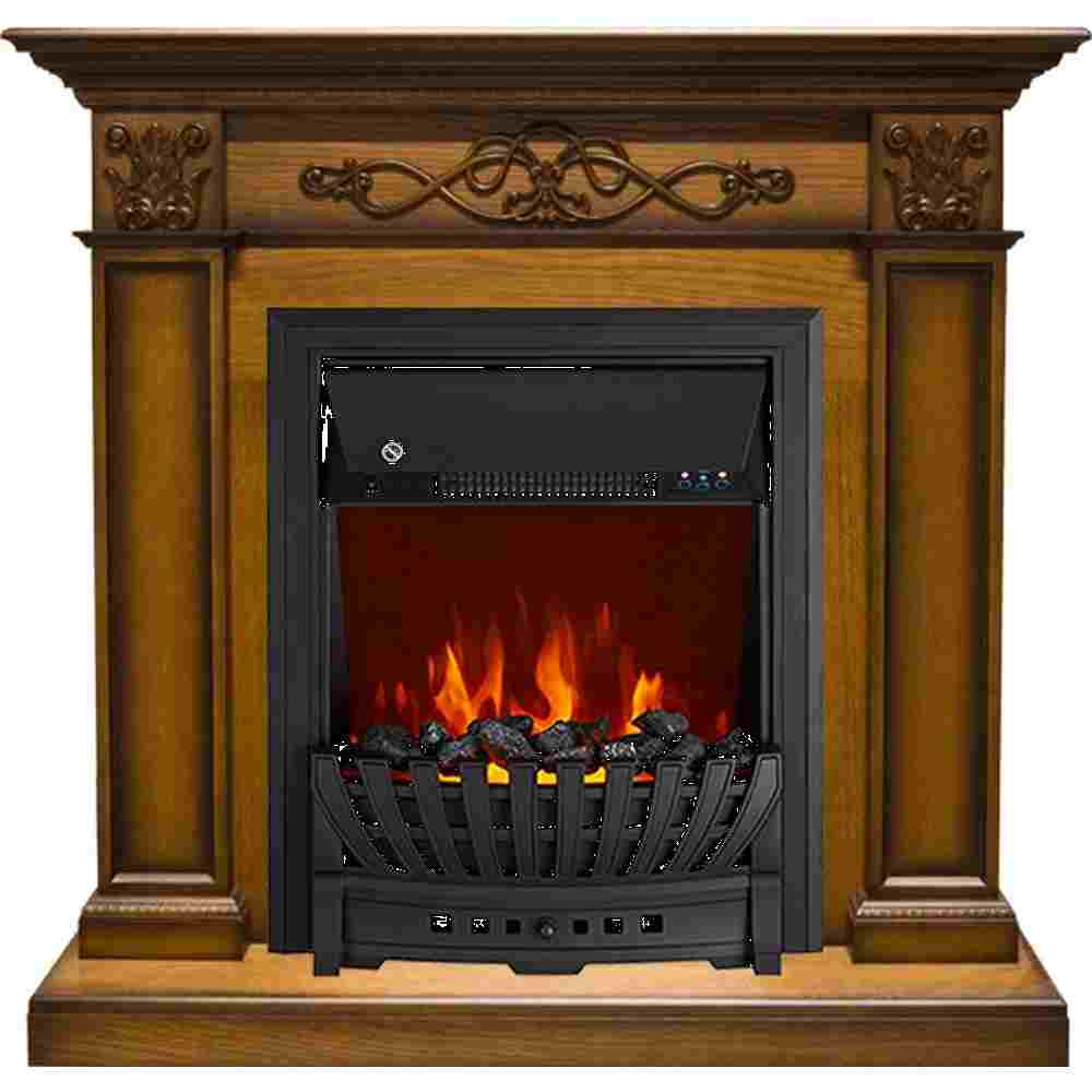 Каминокомплект Royal Flame  Verona - Дуб антик с очагом Aspen Black