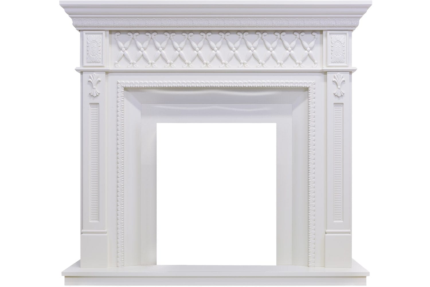 Каминокомплект Royal Flame  Alexandria - Белый дуб с очагом Aspen Gold