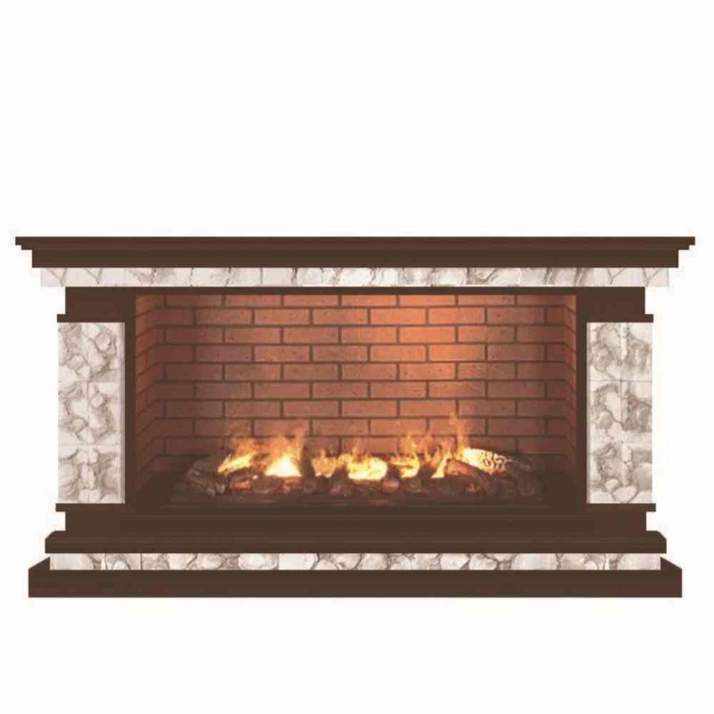 Каминокомплект Glenrich Лорд (без плитки) Crystal 50 камень карелия, шпон дуб