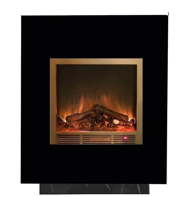 Каминокомплект Glenrich Да Винчи Sharm brass 33 черный