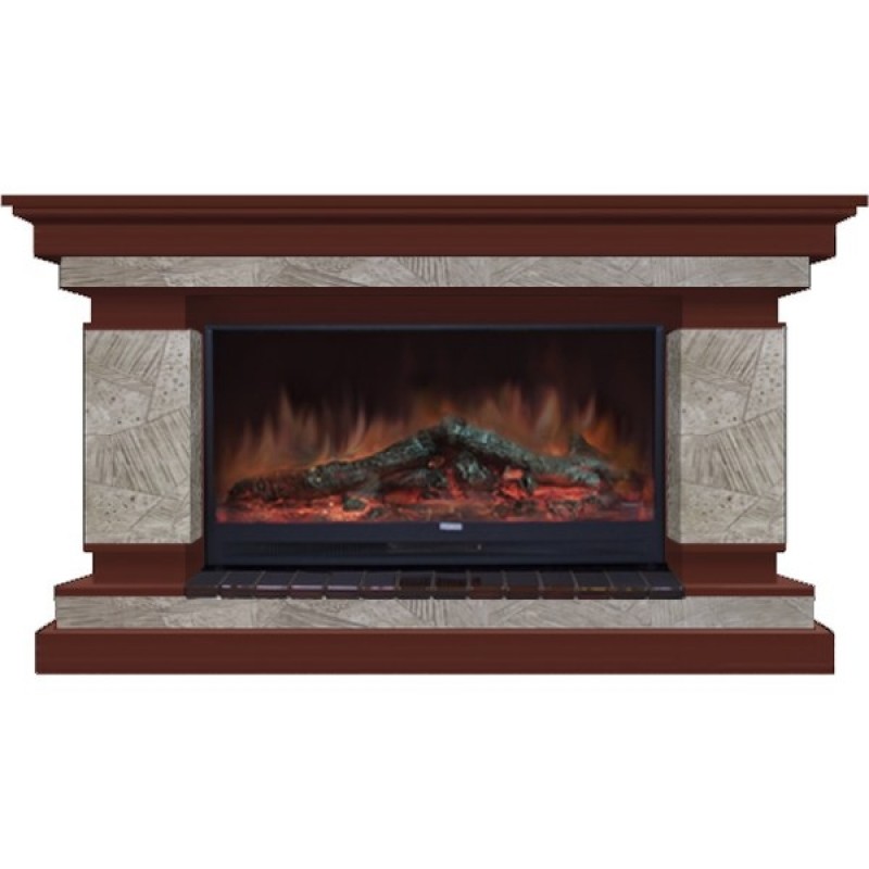 Каминокомплект Glenrich Лорд 86 (Premier S86) марсель красное дерево