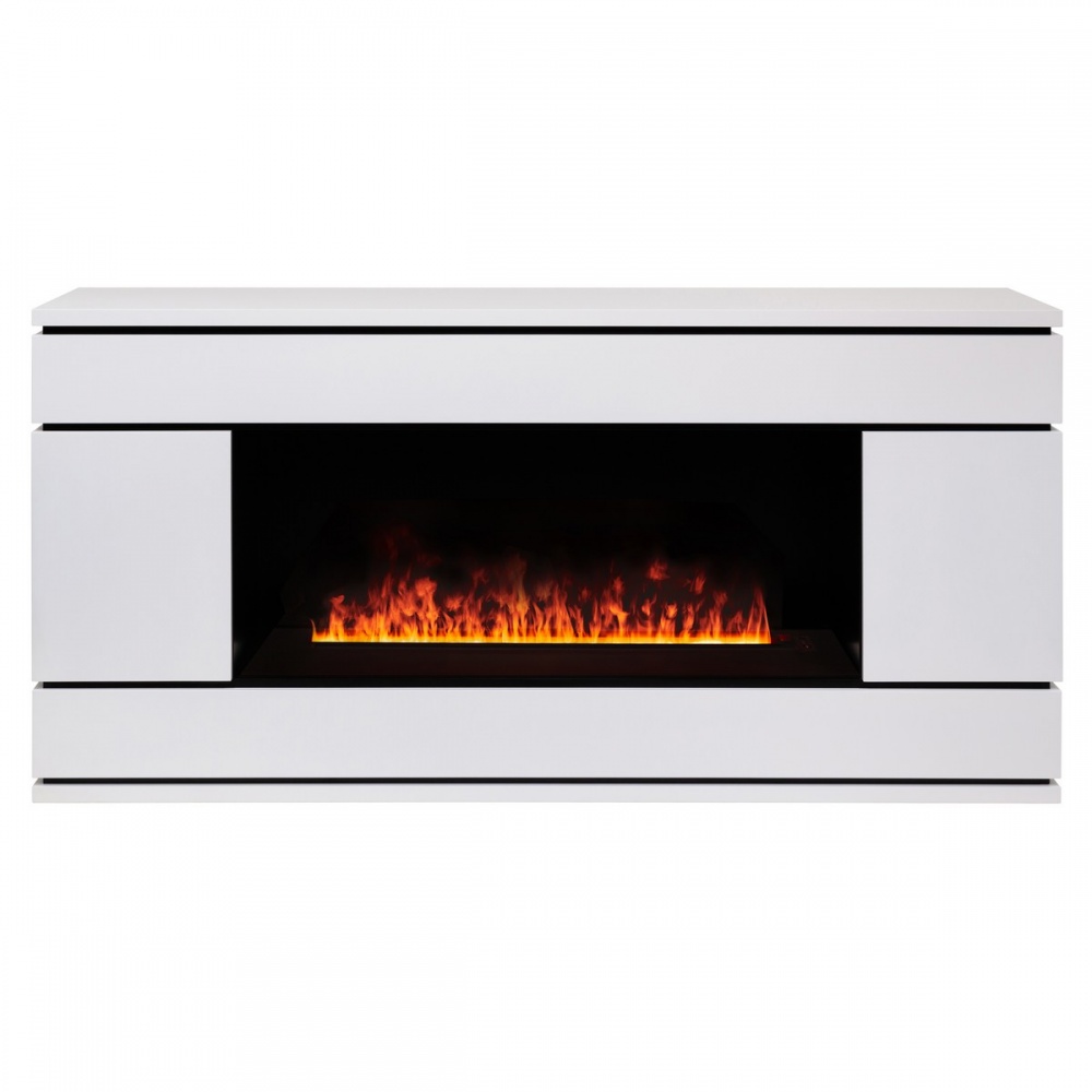 Электрокамин RealFlame  Vega CST1000 WT с очагом 3D Cassette 1000 Black Panel