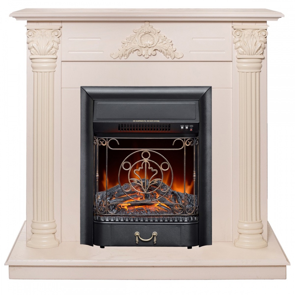 Электрокамин RealFlame  Stefania WT-F612 с очагом Majestic Lux Black