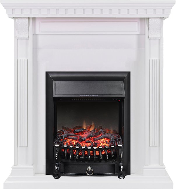 Каминокомплект Royal Flame  Orlean - Белый с очагом Fobos FX Black