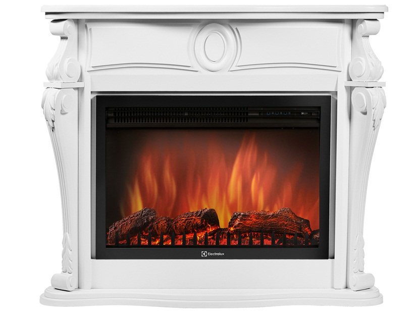 Каминокомплект Electrolux Ovatio 30 с очагом EFP/P-3020LS белый