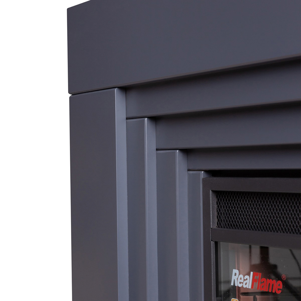 Электрокамин RealFlame Stanley 26 GR с очагом Moonblaze Deluxe Brass