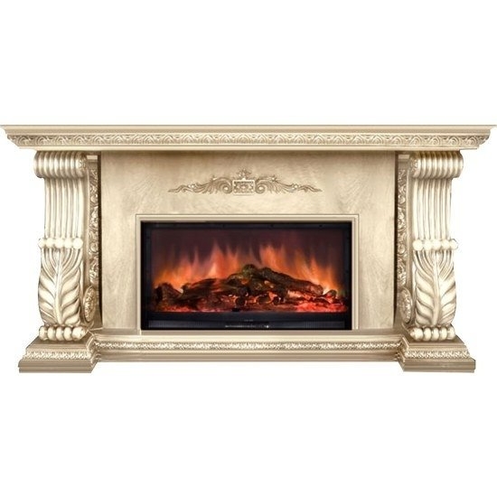 Каминокомплект Glenrich Сенатор Premier S86 мрамор крем