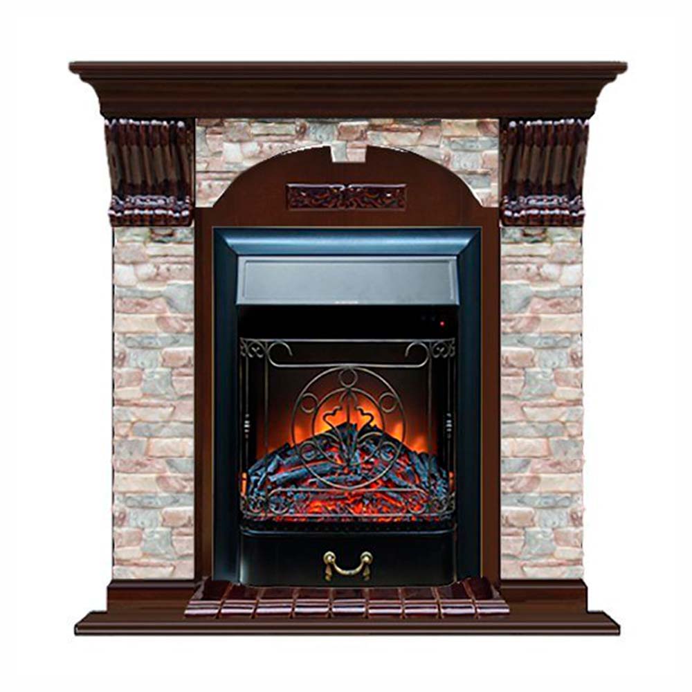 Каминокомплект Glenrich Арочный Грот цветной (Magestic)