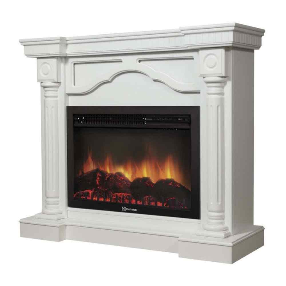 Каминокомплект Electrolux Rome 26/30 с очагом EFP/P-3020LS белый