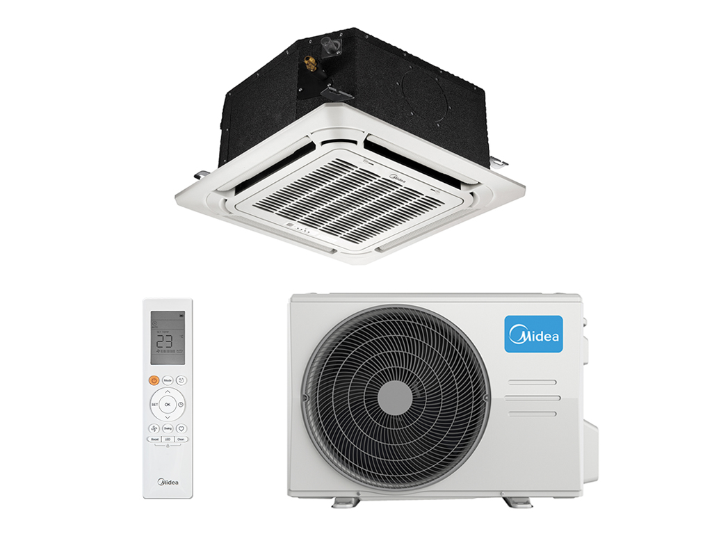 Кассетная сплит-система Midea MCA3-12HRN1-QC2/MOX330-12HN1-Q/T-MBQ4-03E MCA3/MOU on/off