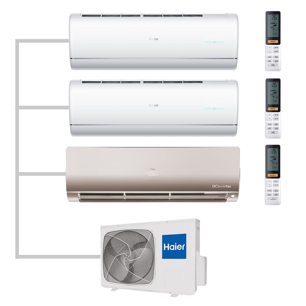 Мульти сплит-система настенная Haier AS35S2SJ2FA-W / AS35S2SJ2FA-W / AS35S2SF2FA-G / 3U70S2SR5FA Inverter
