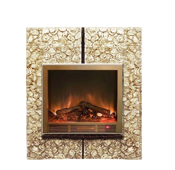 Каминокомплект Glenrich Да Винчи Sharm brass 33 светлый