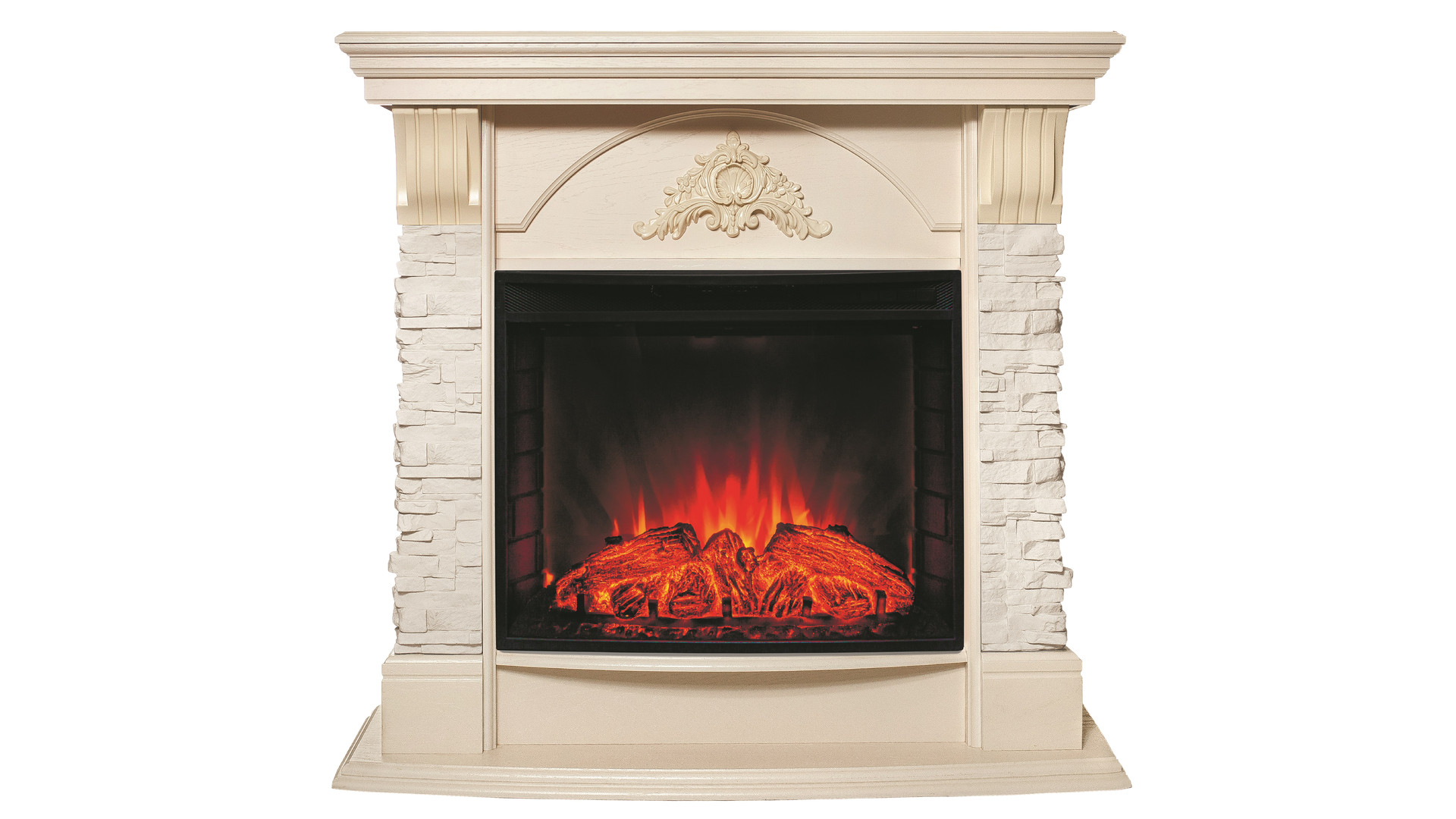 Электрокамин RealFlame  Athena WT с очагом Evrika 25,5 LED