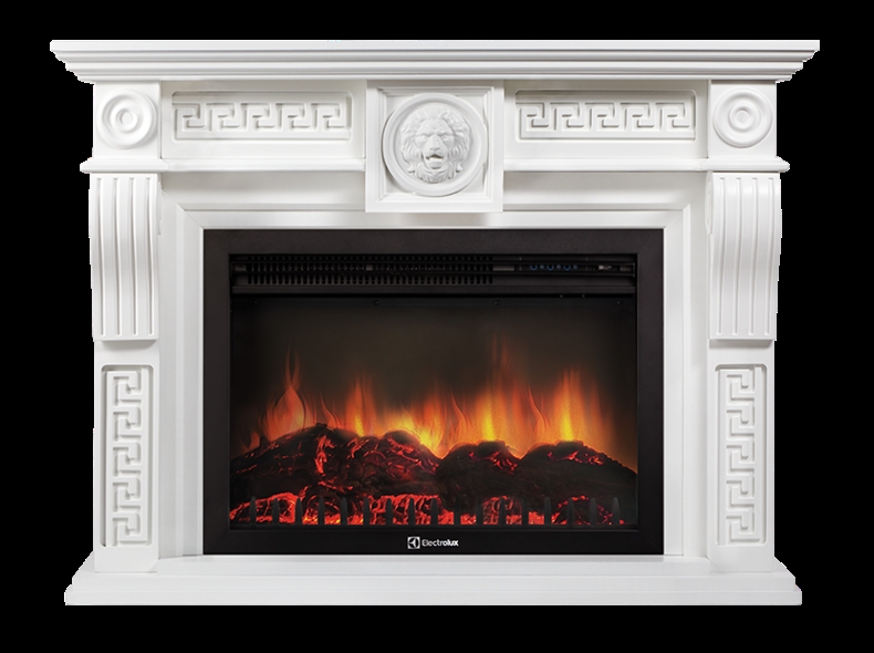 Каминокомплект Electrolux Vittoriano 26/30 с очагом EFP/P-3020LS белый