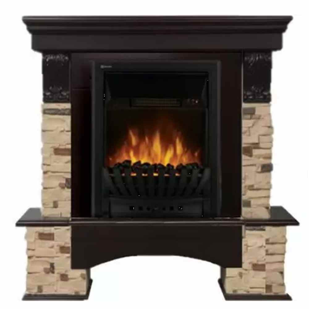 Каминокомплект Electrolux Pietra Classic с очагом Classic EFP/P-1020LS камень сланец, шпон венге