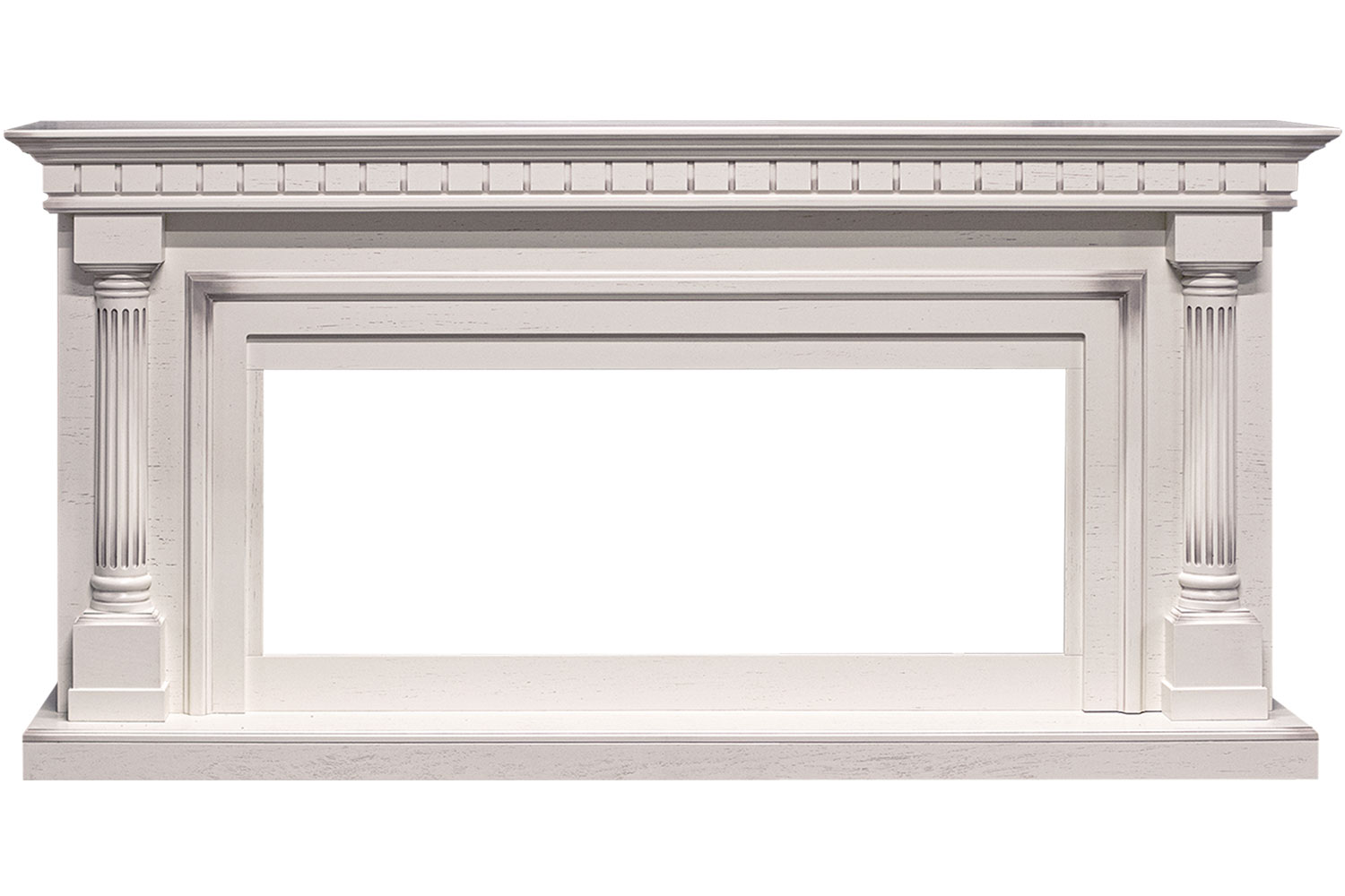 Портал Royal Flame  Dallas - Слоновая кость с патиной (Ширина 1665 мм)