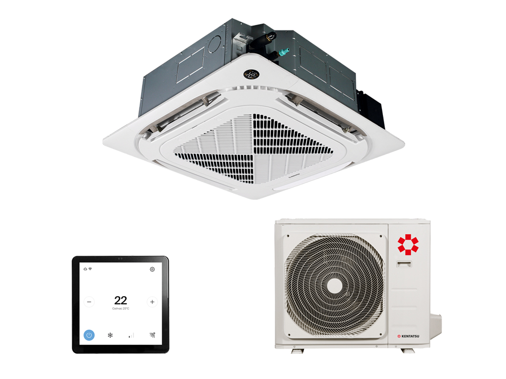 Кассетная сплит-система Kentatsu KSVB140HZRN1W/KSUNB140HZRN3/KPU95-DR KSVB-W/KSUNB Inverter