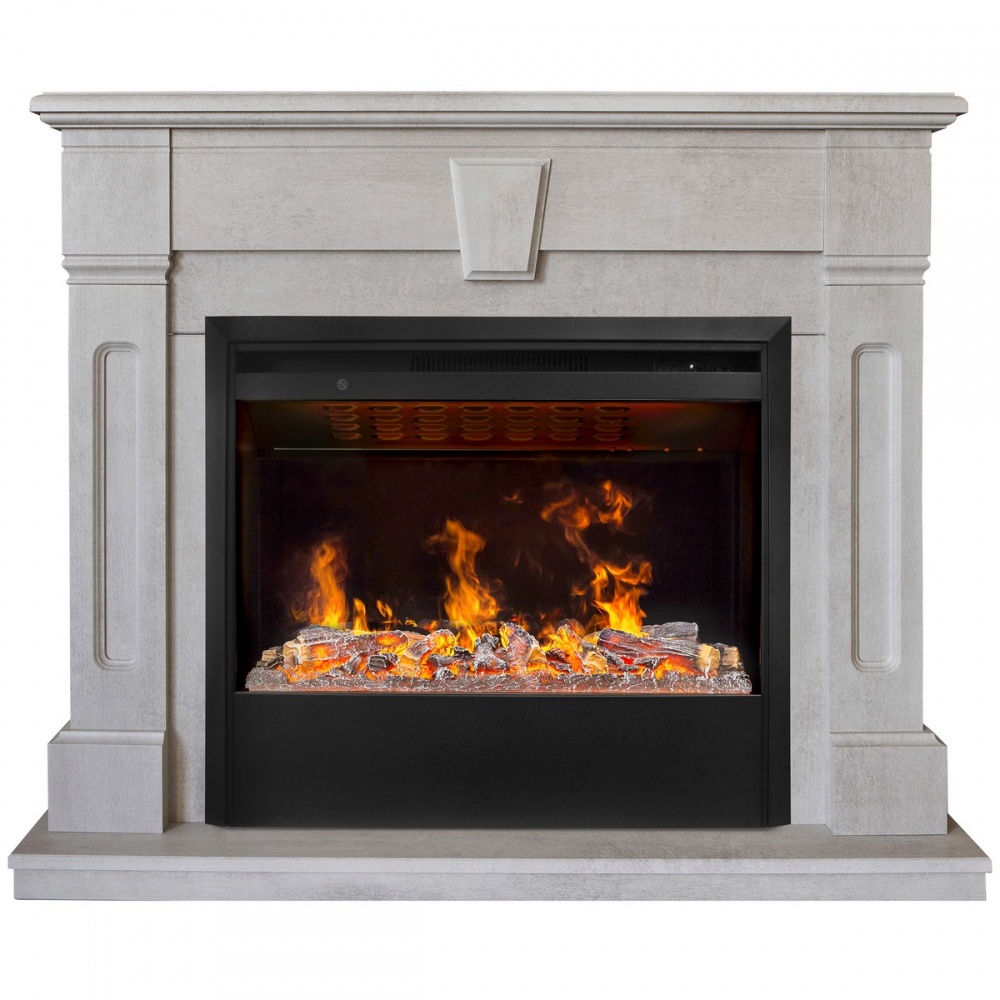 Электрокамин RealFlame  Kellie 25,5/26 WT с очагом 3D Helios 26 SBG