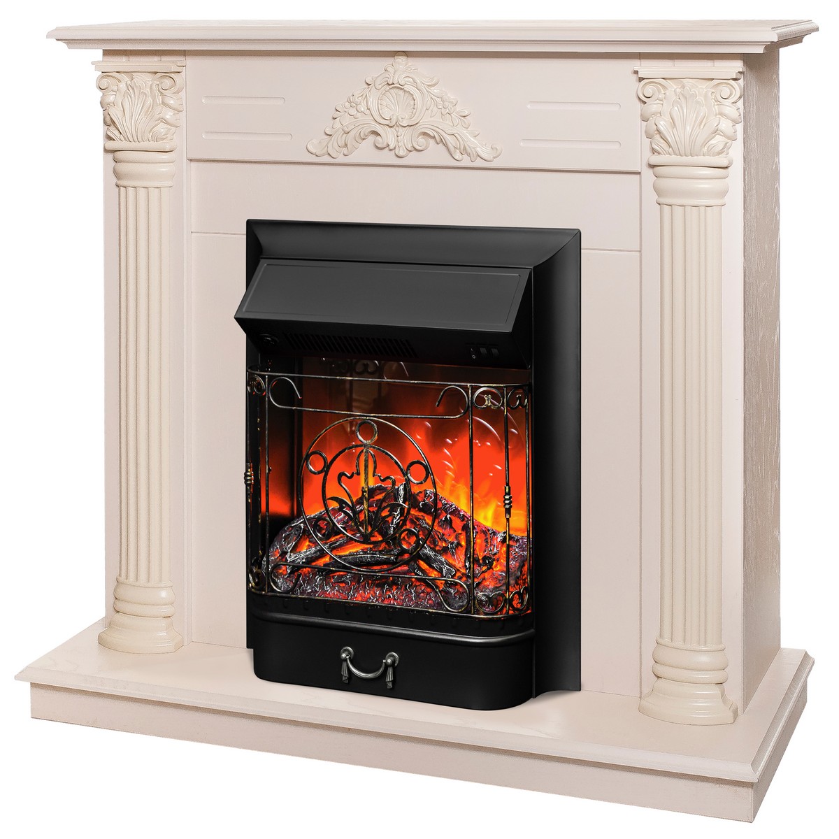 Электрокамин RealFlame  Stefania WT-F612 с очагом Majestic Lux Black