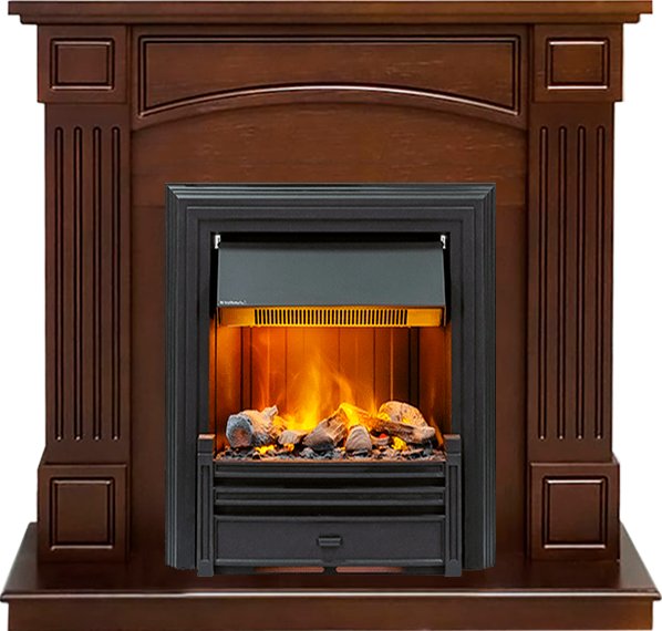 Каминокомплект Dimplex Boston - Темный дуб (Высота 92.5см) с очагом Brookline Black