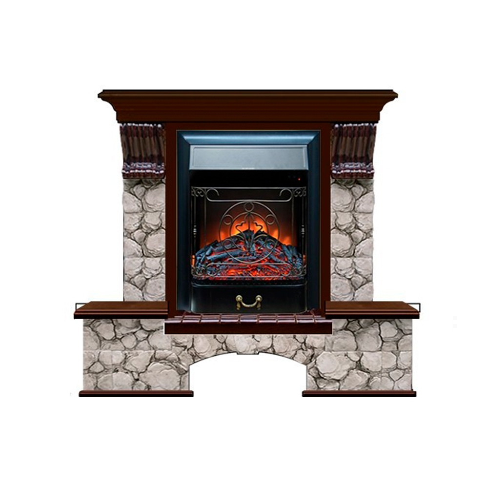 Каминокомплект Glenrich Бостон К Карелия (Magestic)