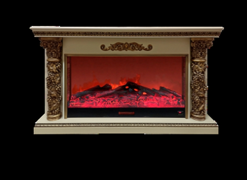 Каминокомплект Glenrich Бахус К Premier S14 слоновая кость