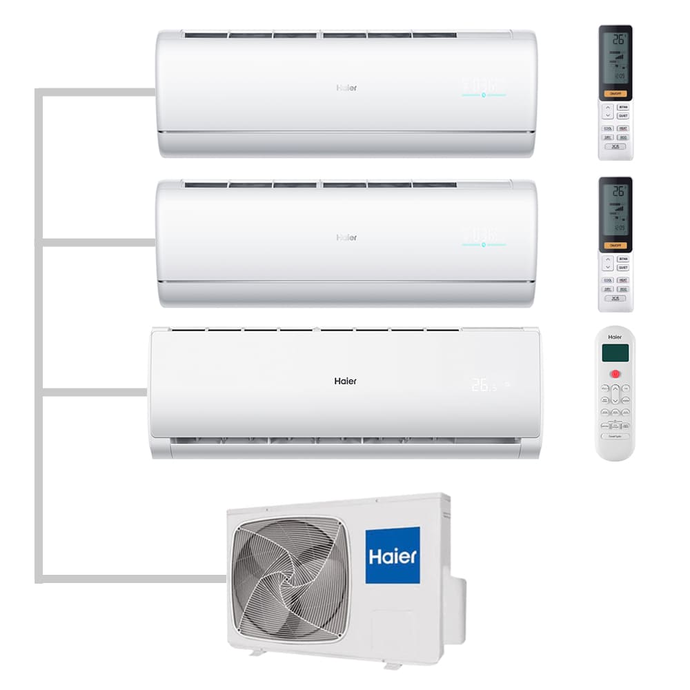 Мульти сплит-система настенная Haier AS35S2SJ2FA-W / AS35S2SJ2FA-W / AS12TS6HRA-M / 3U70S2SR5FA Inverter