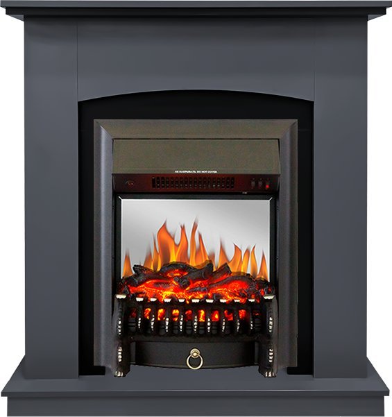 Каминокомплект Royal Flame Barcelona Серый графит c очагом Fobos FX M Black