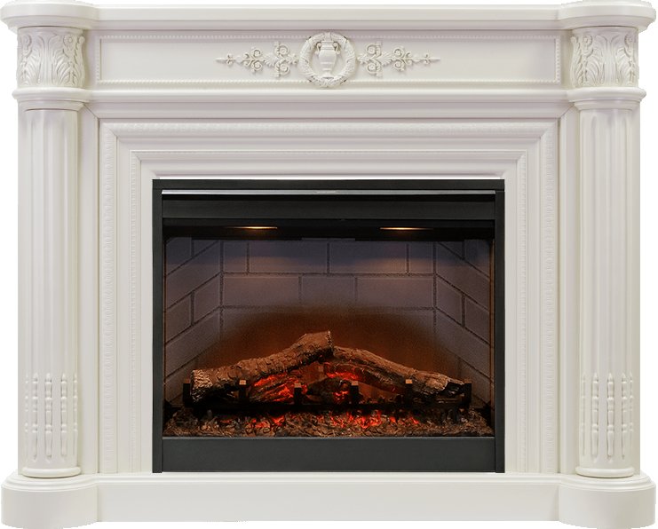 Каминокомплект Dimplex Manor - Белый дуб с очагом Symphony 26'' DF2608-INT