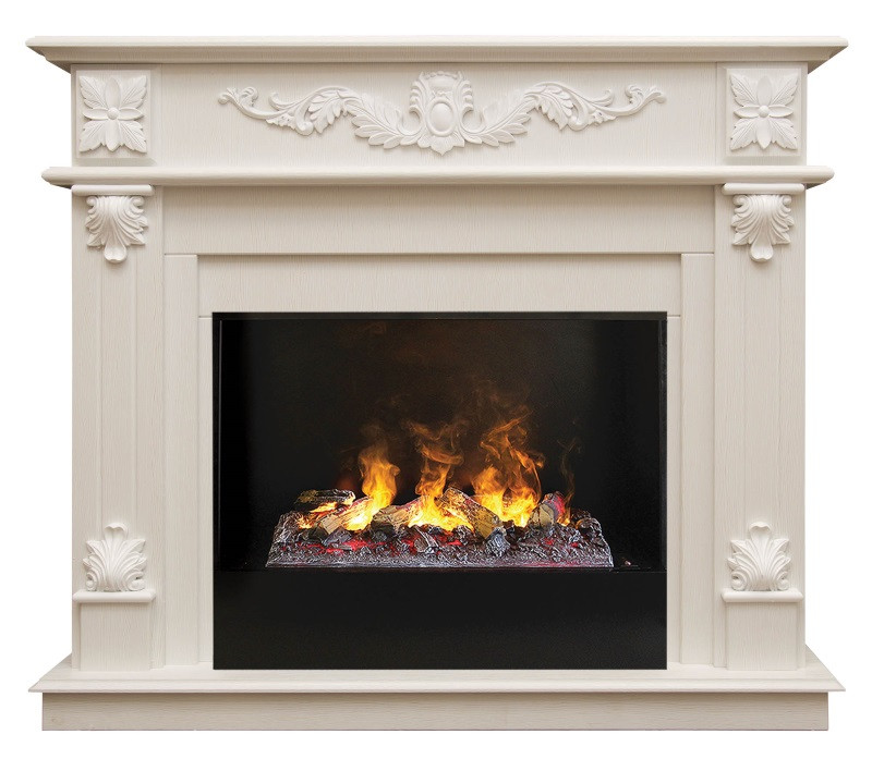 Электрокамин RealFlame Philadelphia 26 WT 3D Cassette 630 + Black вставка