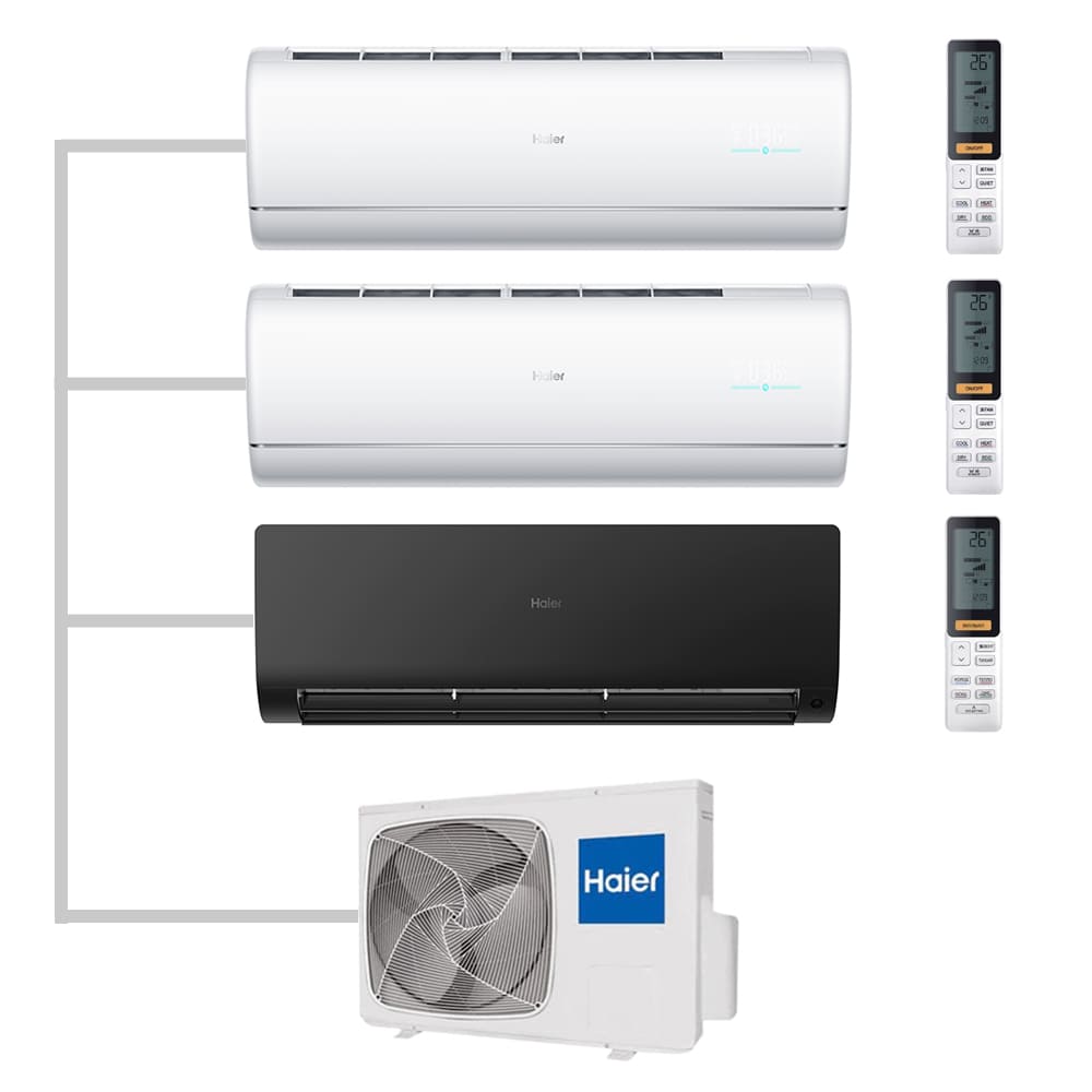 Мульти сплит-система настенная Haier AS35S2SJ2FA-W / AS35S2SJ2FA-W / AS35S2SF2FA-B / 3U70S2SR5FA Inverter