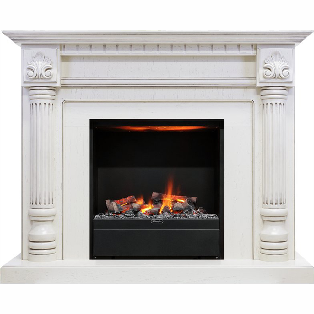 Каминокомплект Dimplex Edinburg - Слоновая кость с очагом Albany