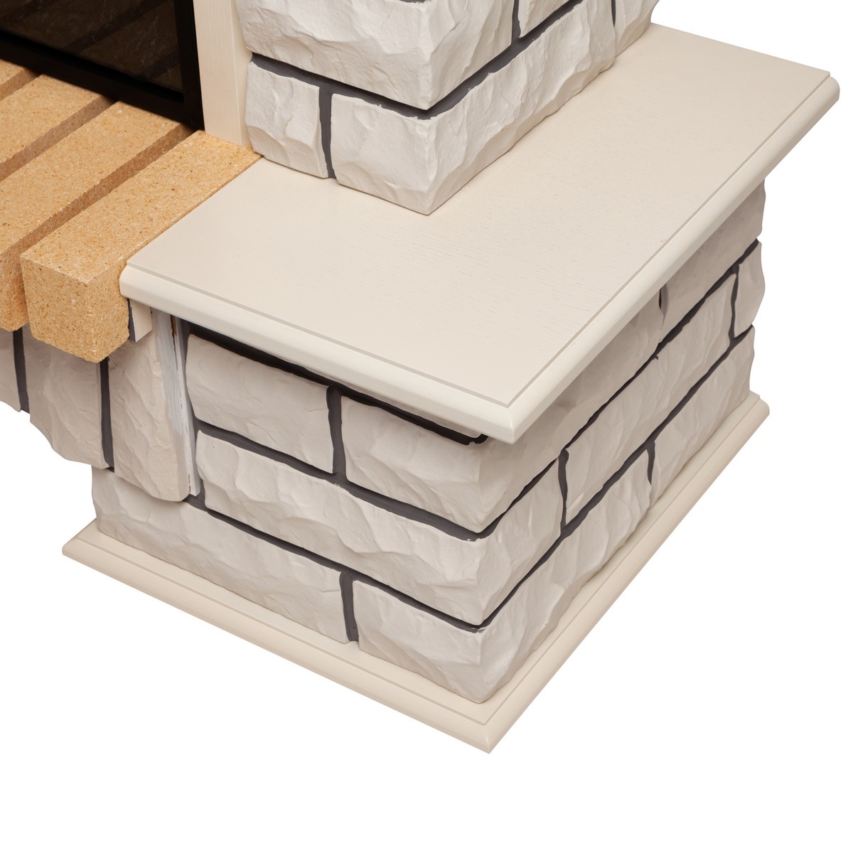 Электрокамин RealFlame Country 26 WT с очагом 3D Cassette 630 Black Panel