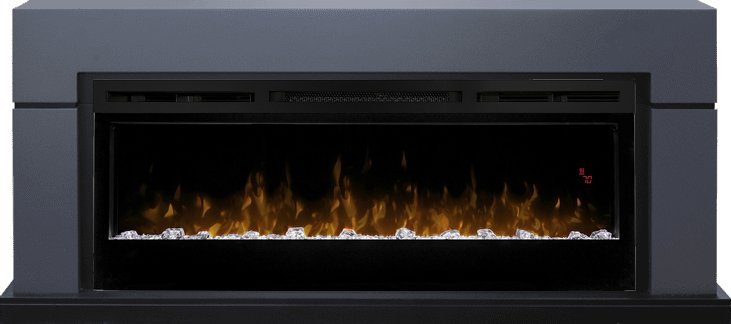 Каминокомплект Dimplex Lindos (линейный) - Серый графит с очагом Prism BLF5051